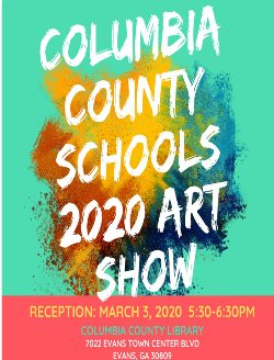 CCSD Art Show info flyer